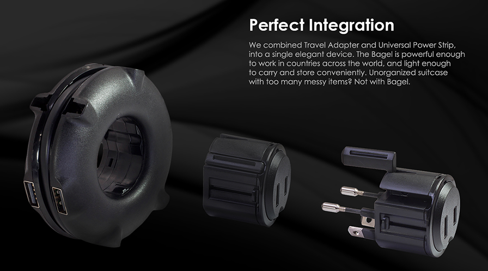 Power Bagel - Travel Power Strip